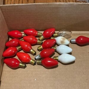 Christmas Bulbs C9 7W 120V Replacement Lights Red, White, Orange
